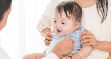 乳児健診、予防接種は専用時間帯を設けています